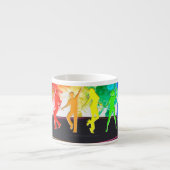 SlipperyJoe's Dancing Pride Shadows gay geschenken Espresso Kop (Voorkant)