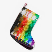 SlipperyJoe's Dancing Pride Shadows gay geschenken Kleine Kerstsok (Voorkant (Hangend))