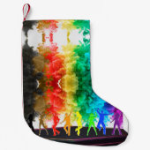 SlipperyJoe's Dancing Pride Shadows gay geschenken Kleine Kerstsok (Voorkant)