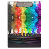 SlipperyJoe's Dancing Pride Shadows gay geschenken Klembord (Voorkant)