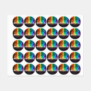 SlipperyJoe's Dancing Pride Shadows gay geschenken Labels