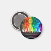 SlipperyJoe's Dancing Pride Shadows gay geschenken Magneet (Voorkant / Achterkant)