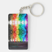 SlipperyJoe's Dancing Pride Shadows gay geschenken Sleutelhanger (achterkant)