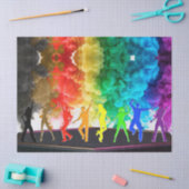 SlipperyJoe's Dancing Pride Shadows gay geschenken Tissuepapier (Craft)