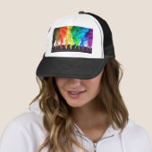 SlipperyJoe's Dancing Pride Shadows gay geschenken Trucker Pet (In situ)
