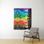 SlipperyJoe's Dancing Pride Shadows gay geschenken Wandkleed (In situ)