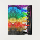 SlipperyJoe's Dancing Pride Shadows gay geschenken Wandkleed (Voorkant)