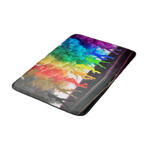 SlipperyJoe's dansende pride Shadows homo cadeauku Badmat