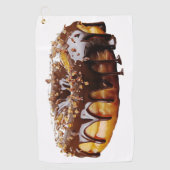 SlipperyJoe's decadent donut covered thick glossy  Golfhanddoek (Voorkant)