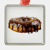 SlipperyJoe's decadent donut covered thick glossy  Metalen Ornament (Voorkant)