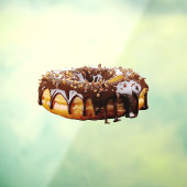 SlipperyJoe's decadent donut covered thick glossy  Raamsticker (Vel 3)