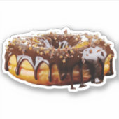 SlipperyJoe's decadent donut covered thick glossy  Sticker (Voorkant)