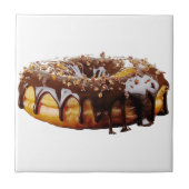 SlipperyJoe's decadent donut covered thick glossy Tegeltje (Voorkant)