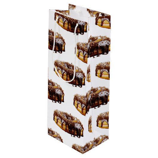 SlipperyJoe's decadent donut covered thick glossy  Wijn Cadeautas (Voorkant Gekanteld)