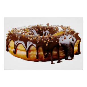 SlipperyJoe's decadente donut bedekt dikke glanzen Perfect Poster