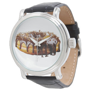 SlipperyJoe's decadente donut bedekt met dikke gla Horloge