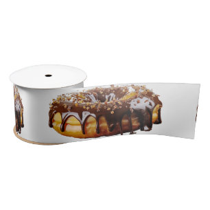 SlipperyJoe's decadente donut bedekt met dikke gla Lint