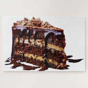 SlipperyJoe's decadente meerlagige chocoladetaart Legpuzzel