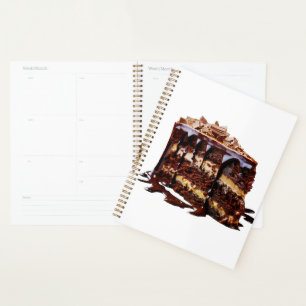SlipperyJoe's decadente meerlagige chocoladetaart Planner