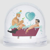 SlipperyJoe's deux gays hommes aiment la baignoire (Arrière)