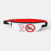 SlipperyJoe's Do Not Spoon Bacon rouge avertisseme (Recto)