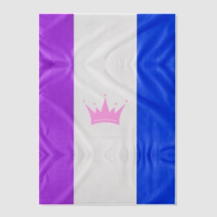 SlipperyJoe's dragcultuur trots vlag paarse geest Vellum Uitnodigingen