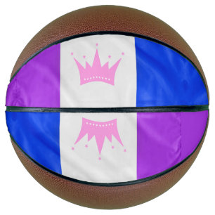 SlipperyJoe's dragcultuur trotsvlag paarse geest Basketbal