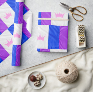SlipperyJoe's dragcultuur trotsvlag paarse geest Cadeaupapier