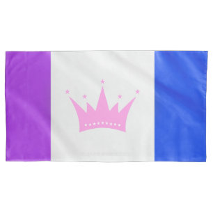 SlipperyJoe's dragcultuur trotsvlag paarse geest Kussensloop