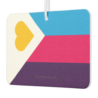 SlipperyJoe's driekleurige polyamorie trotsvlag dr Luchtverfrisser