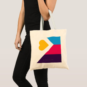 SlipperyJoe's driekleurige polyamorie trotsvlag dr Tote Bag