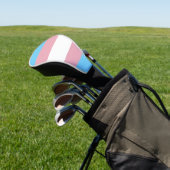 SlipperyJoe's driesporenpride vlag diversiteitspro Golfheadcover (Insitu)