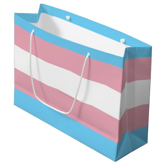 SlipperyJoe's driesporenpride vlag diversiteitspro Groot Cadeauzakje (Voorkant Gekanteld)