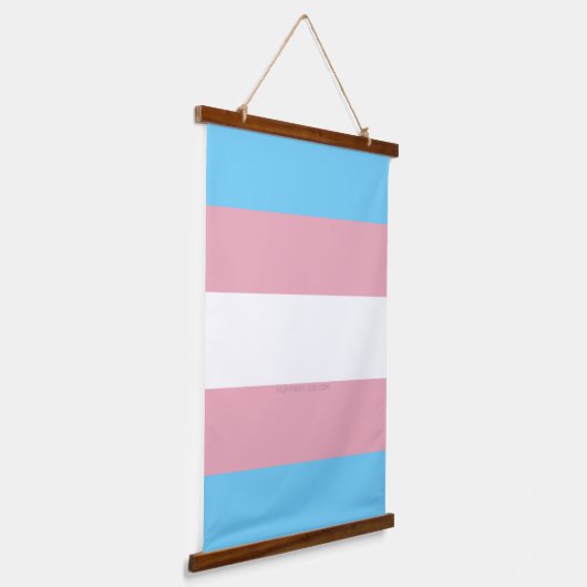 SlipperyJoe's driesporenpride vlag diversiteitspro Hangend Wandkleed (Gebogen)