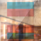 SlipperyJoe's driesporenpride vlag diversiteitspro Raamsticker (Vel 2)