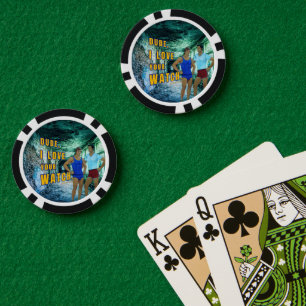 SlipperyJoe's dude houd van je horloge LGBTQIA art Poker Chips