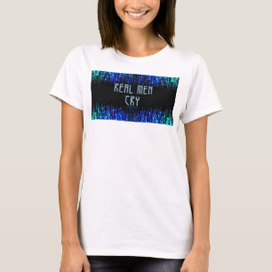 SlipperyJoe's echte mannen huilen tranen emoties d T-shirt