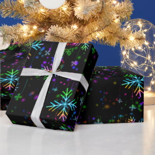 SlipperyJoe's feestelijke levendige kerstsfeer Cadeaupapier