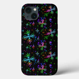 SlipperyJoe's feestelijke levendige kerstsfeer iPhone 13 Hoesje