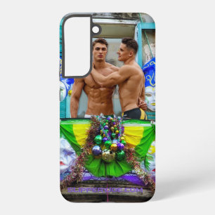 SlipperyJoe's feestelijke Mardi Gras-scène twee ma Samsung Galaxy Hoesje