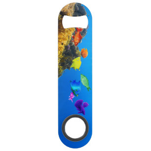 SlipperyJoe's Fish Pride tropicale vert bleu pourp