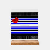 SlipperyJoe's Gay Leather Pride drapeau royal noir (Recto)