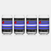 SlipperyJoe's Gay Leather Pride drapeau royal noir (Recto)