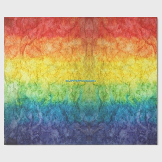 SlipperyJoe's gay pride vlag regenboog kleuren str Cadeaupapier (Vlak)