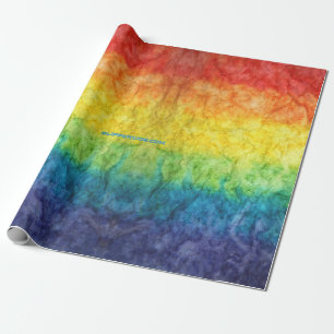 SlipperyJoe's gay pride vlag regenboog kleuren str Cadeaupapier