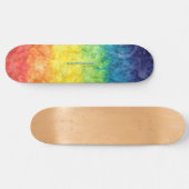 SlipperyJoe's gay pride vlag regenboog kleuren str Skateboard (Horizontaal)