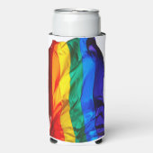 SlipperyJoe's gay pride vlag zwaaien trots kleuren (Seltzer Voorkant)