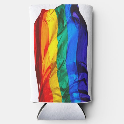 SlipperyJoe's gay pride vlag zwaaien trots kleuren (Voorkant)