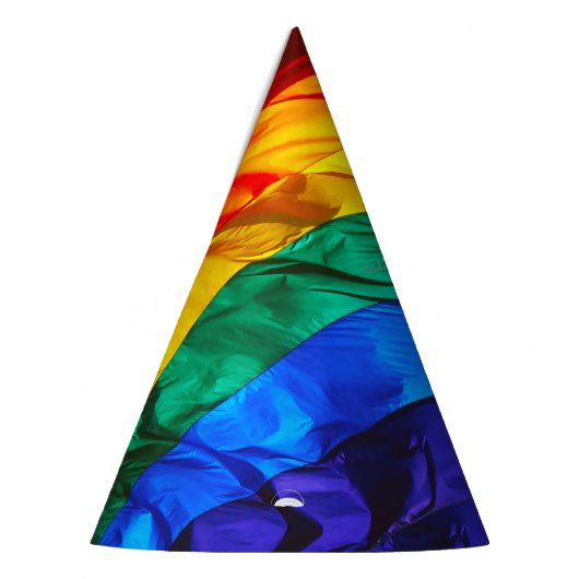 SlipperyJoe's gay pride vlag zwaaien trots kleuren Feesthoedjes (Links)