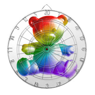 SlipperyJoe's geborsteld metalen teddybeer gladde  Dartbord